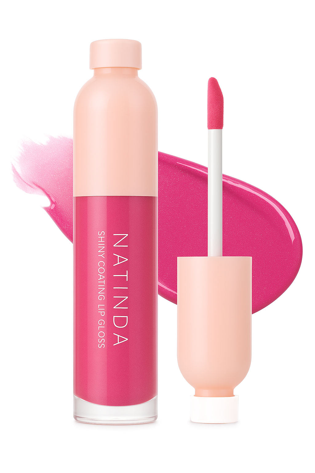 NATINDA Shining Coating Lip Gloss – Non-Sticky Glass Shine (4ml)