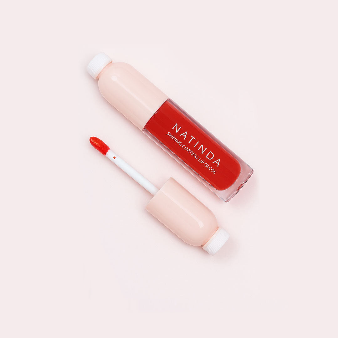 NATINDA Shining Coating Lip Gloss – Non-Sticky Glass Shine (4ml)