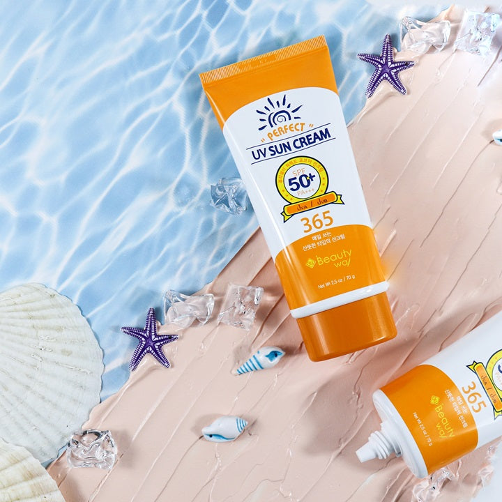 BeautyWay Perfect UV Sun Cream SPF50+ PA+++ 70g – Korean No White Cast Sunscreen