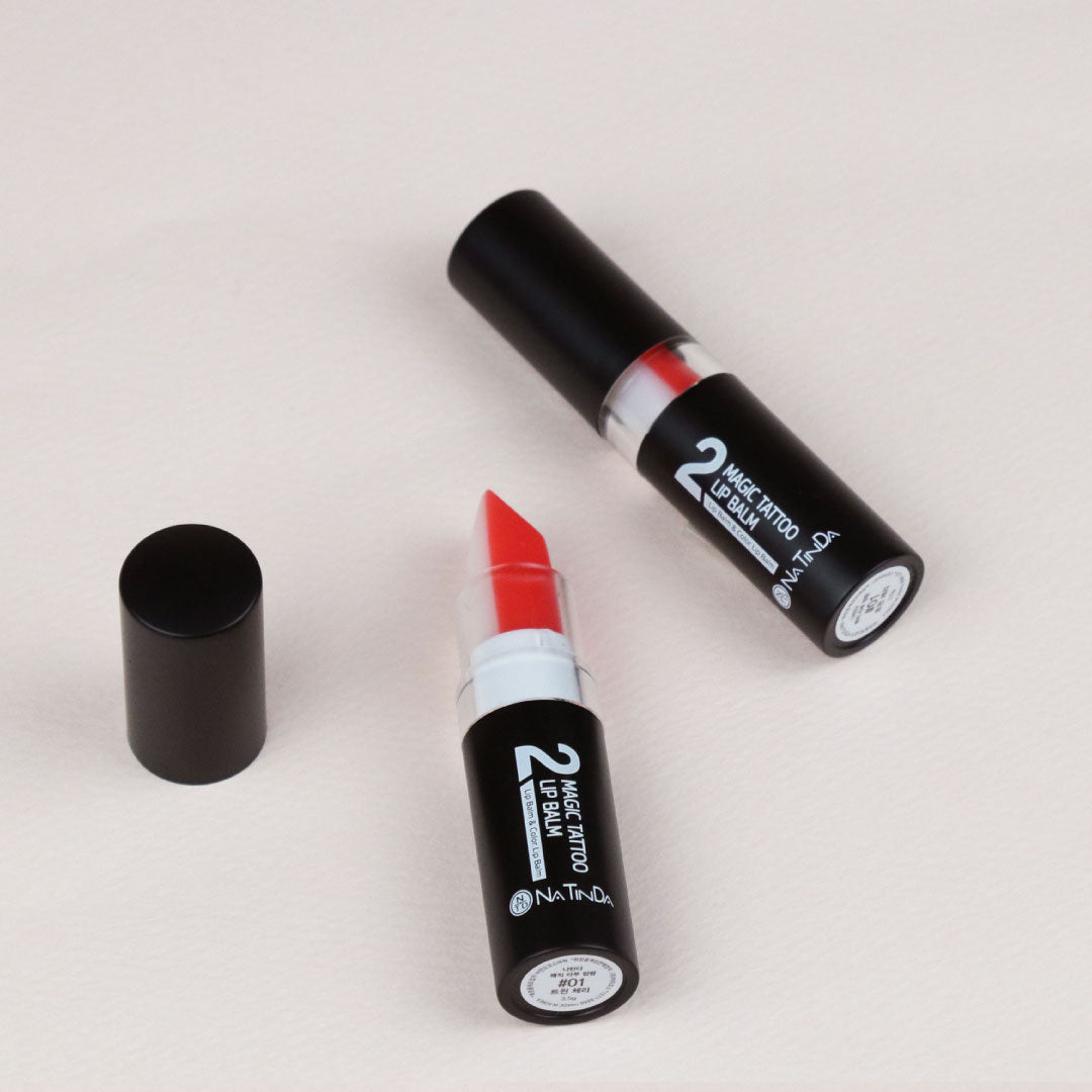 NATINDA Magic Tattoo Lip Balm – Dual Pack 3.5g × 2
